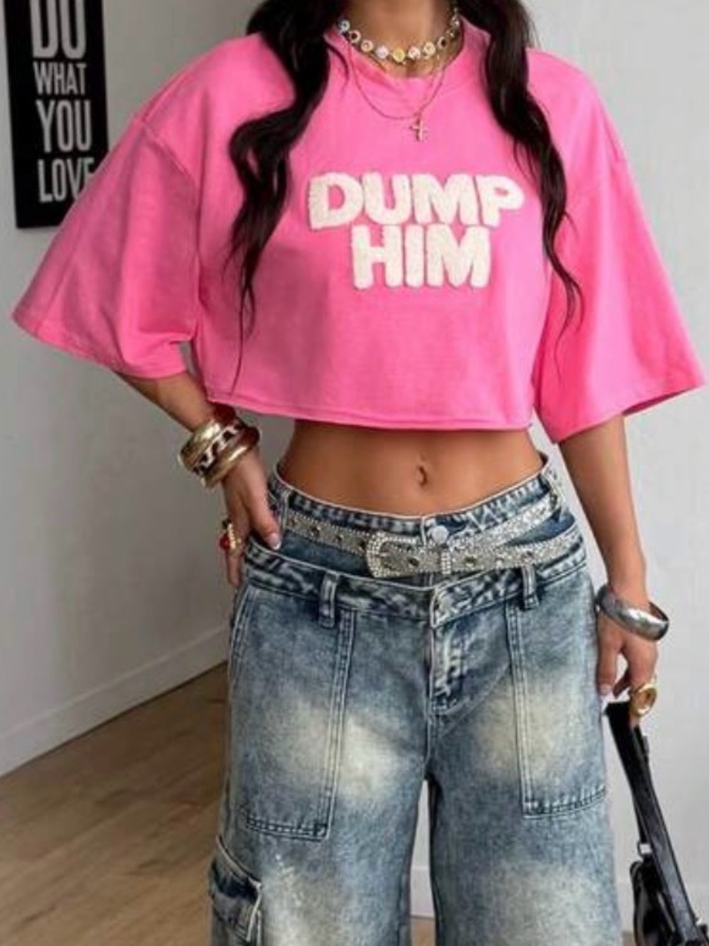 New! Graphic Crop Top